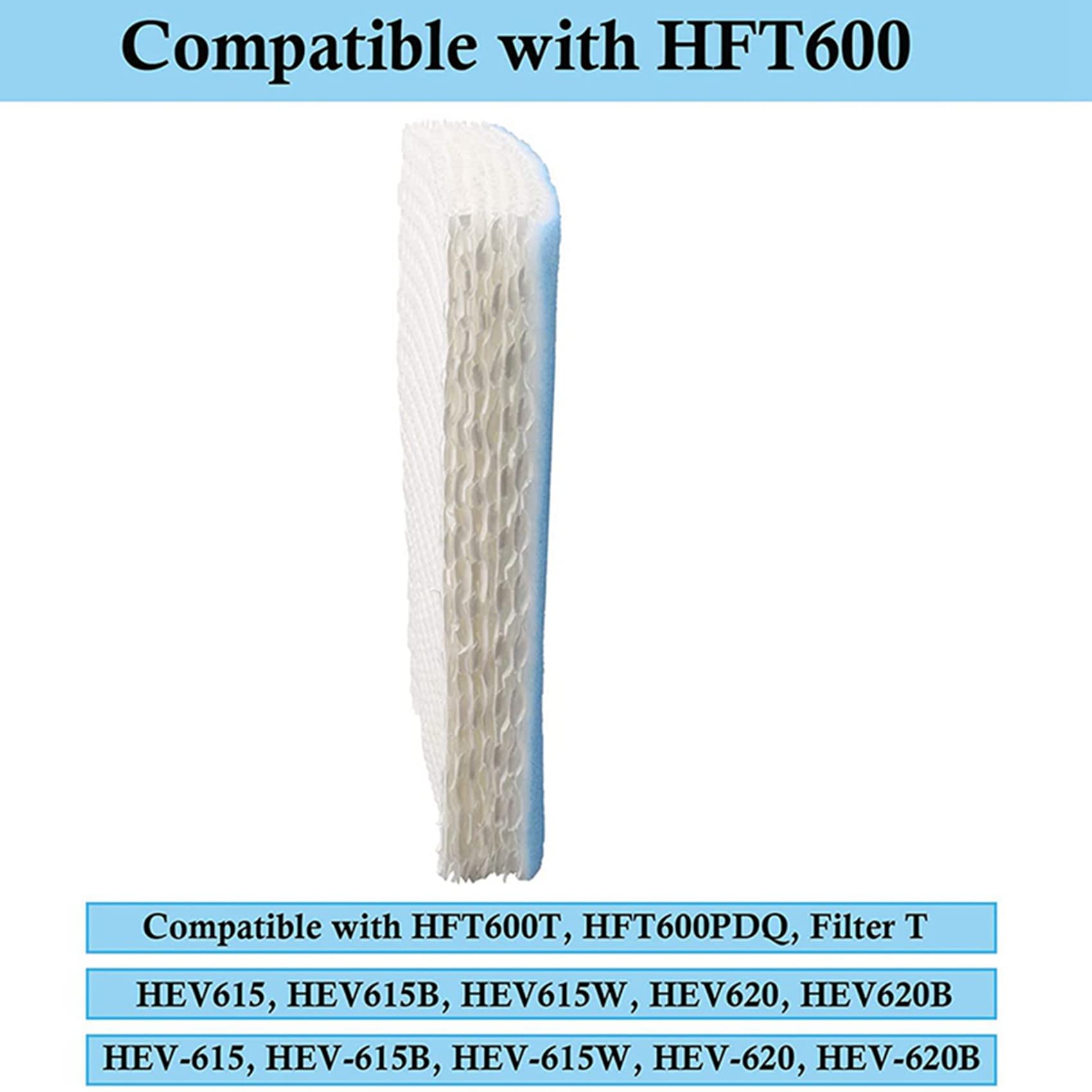 12 sztuk zapasowych filtrów nawilżacza pasuje do HFT600 HEV615 HEV615B HEV615W HEV620 HEV620B HEV620W HEV-615