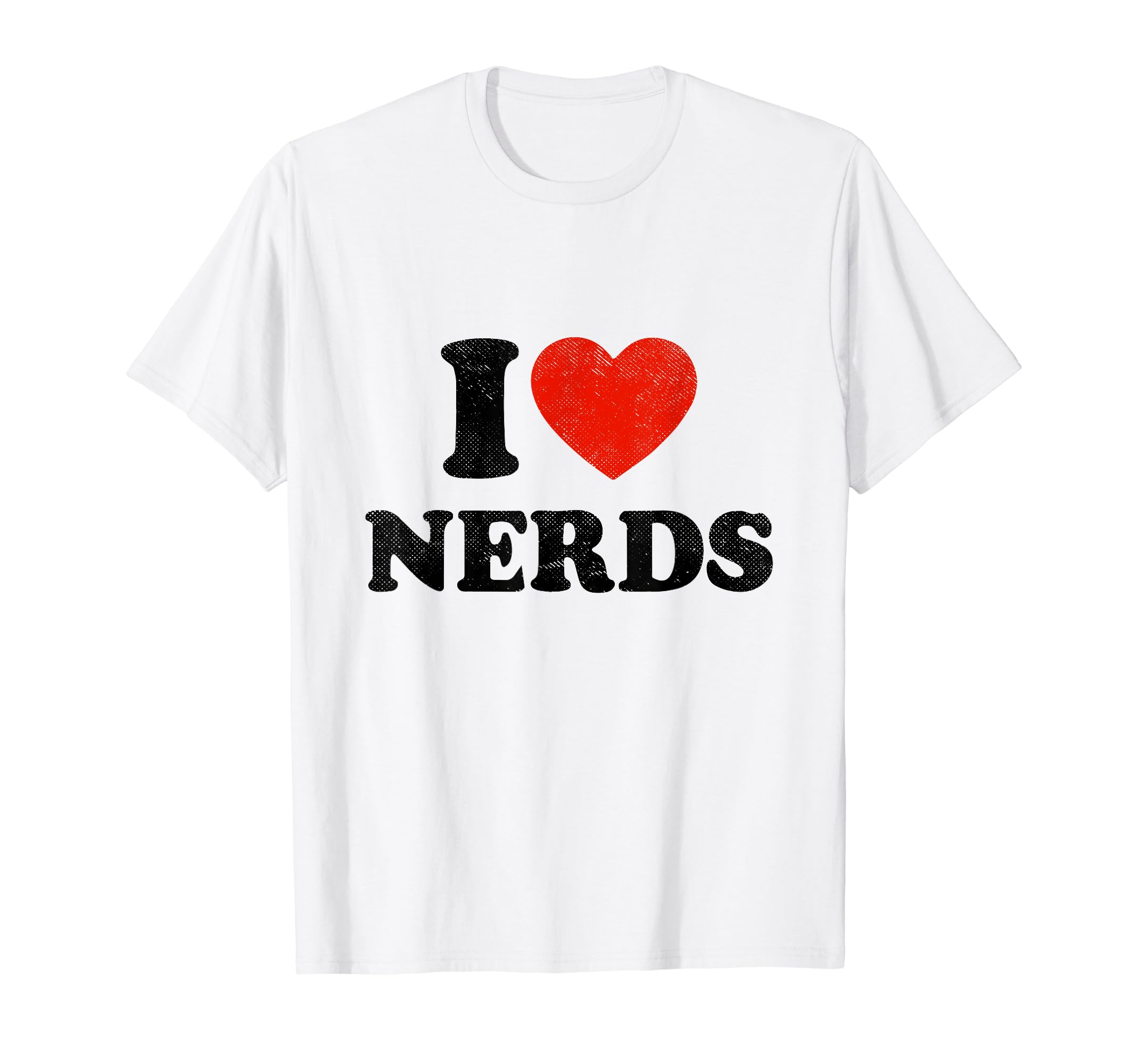 I Love Nerds Gift Women Nerd Tee GirlsWomens I Love Nerds Outfit Girls I Heart Nerds T-ShirtOEKO-TEX STANDARD 100