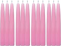 Vista 3 de Zest Candle Velas cónicas de 12 piezas, 6 pulgadas, color rosa, 12 unidades (paquete de 1)