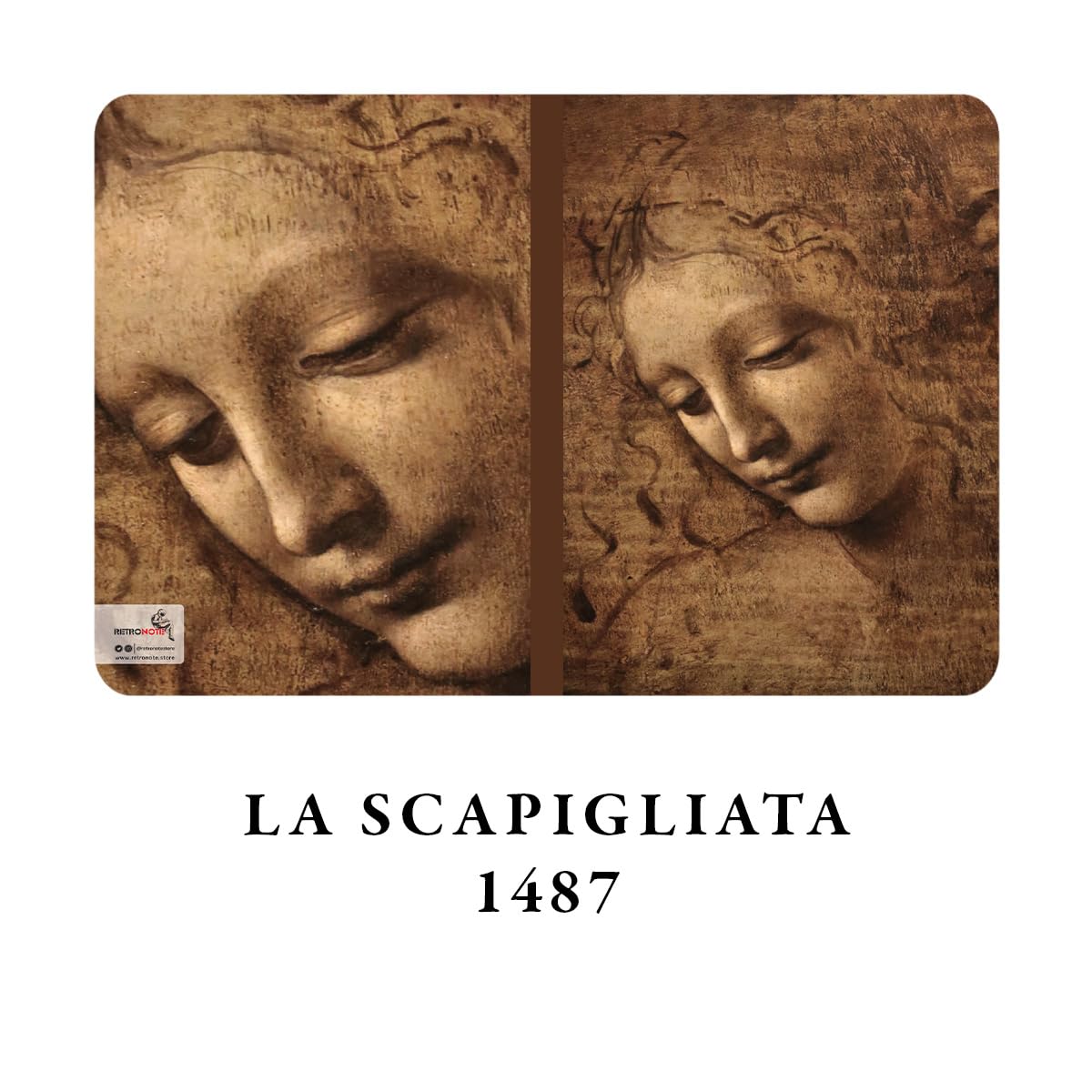 Retronote Da Vinci 4'lü Defter Seti, Renaissance Series, Çizgisiz, 64 Sayfa, 14x21 cm