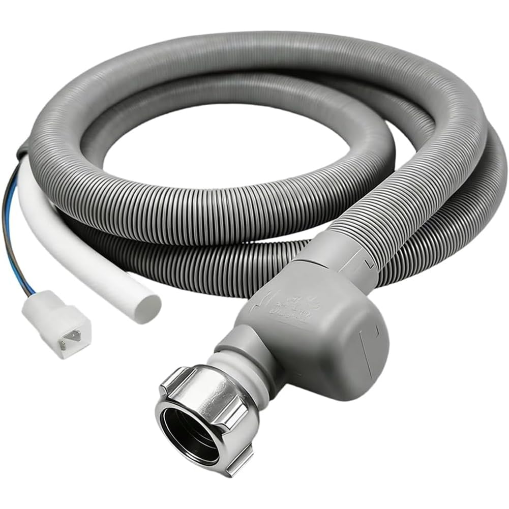 Hndhbfgrt Universal Inlet Hose for Dishwasher& Washing Machine-Aquastop 1.85m Water Hose with 3/4 Inch Water Stop Fitment