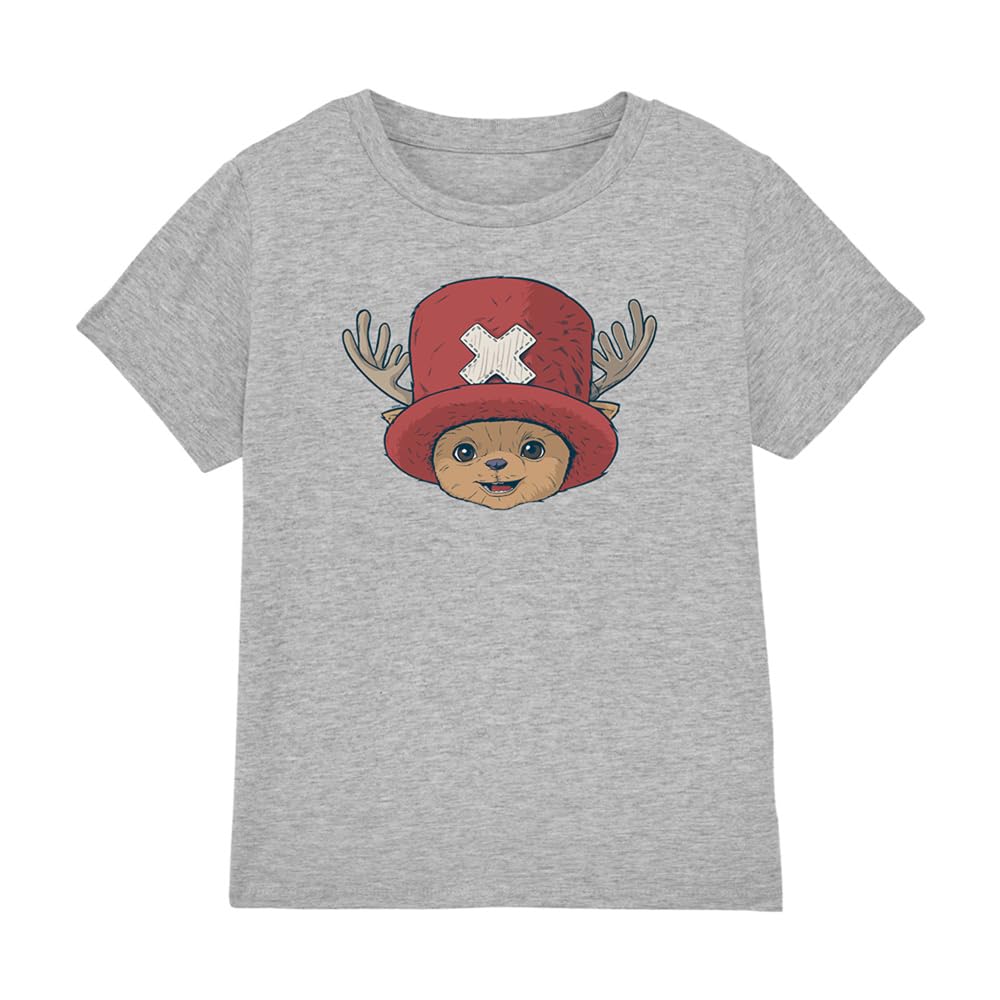 One Piece Chopper Head Kids T-Shirt, Athletic Heather, 5-6Y