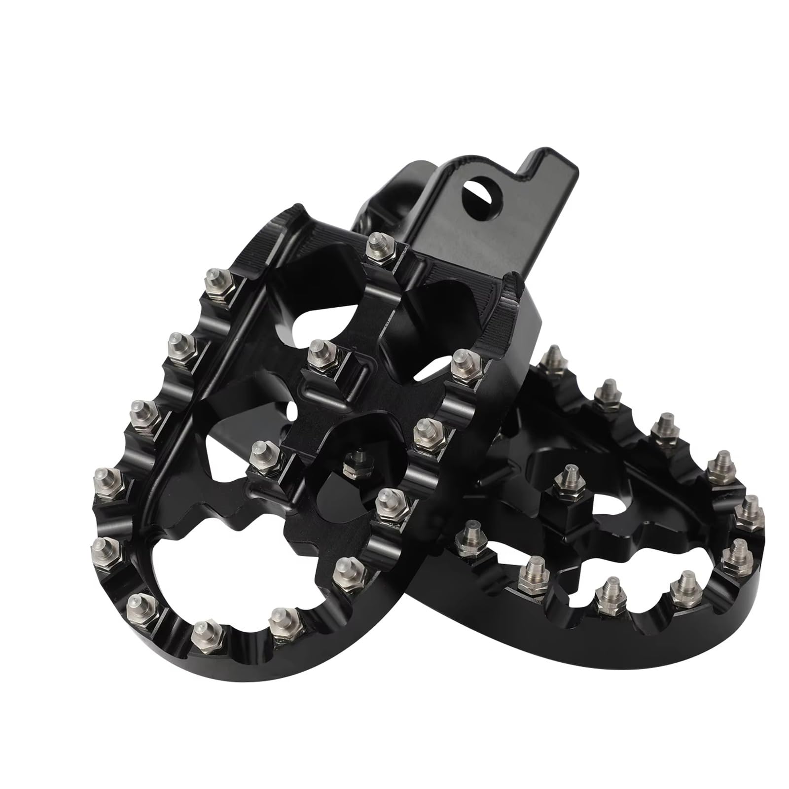 Motocicleta Estriberas Para 60 V Para 72 Mantis Dirt Pit Bike Motocross Piezas Motocicletas Accesorios Reposapiés Estriberas Soporte(Footpeg Black)