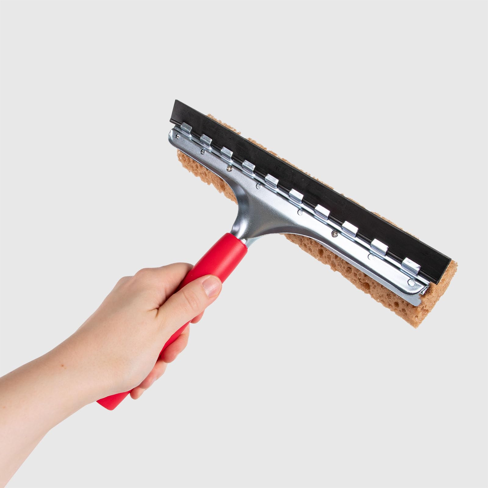 La Briantina Attrezzo Tergivetro Junior 25 cm, Spugna e Lamina Termoplastica, Manico con Filetto Universale