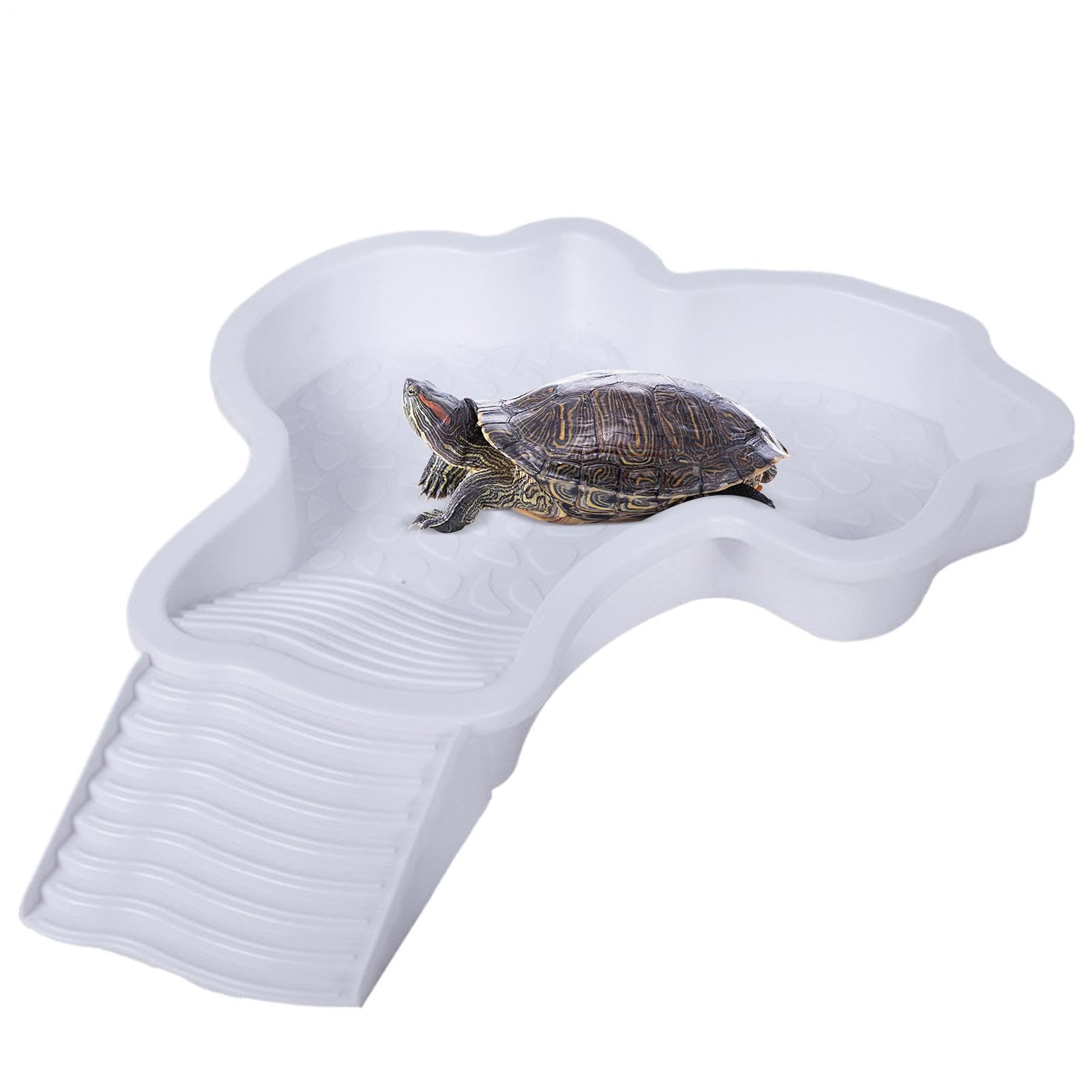 Reptile Bathing Tub Turtle Pool Aquarium Ornament Aquatic Climbing Pet