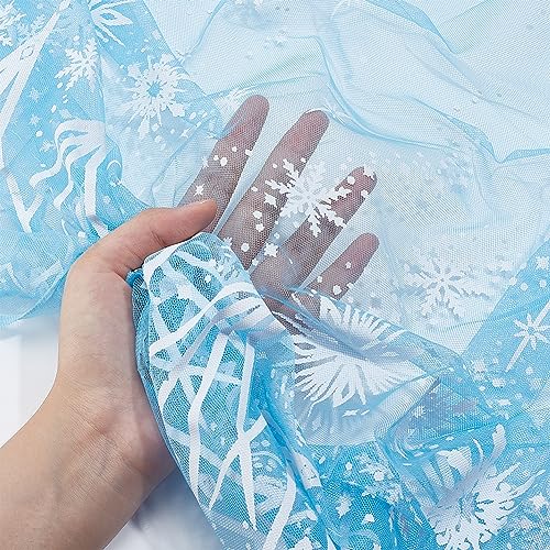 BENECREAT 2.7m/3 Yards Snowflake Mesh Fabric - Image 4