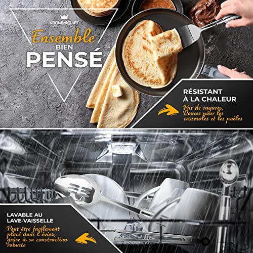 Set d'ustensiles de cuisine en acier inoxydable de 26 pièces,accessoires de cuisine, set de cuisson , ensemble complet d'accessoires de cuisine – Image 5