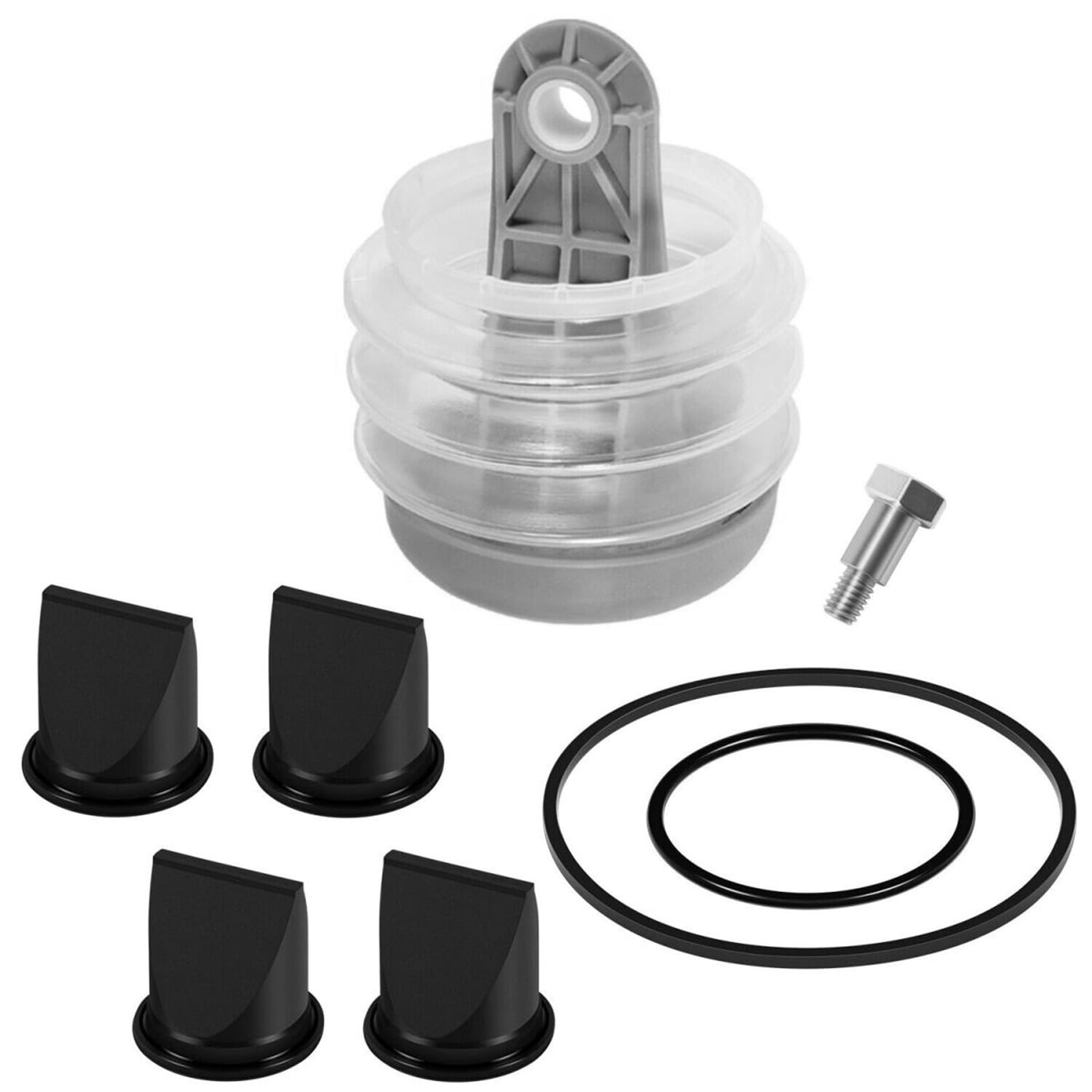 Kit de Fuelle de Bomba, 4 Piezas de Válvula de Pico de Pato de 1,5 Pulgadas, Kit de Junta Tórica de Repuesto para Bomba de Vacío S T J VHT VG, con Bomba de Fuelle y Tornillos