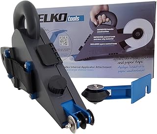 DELKOtaper drywall taping tool - the Delko Taping Tool and Internal Corner Attachment Package enables contractors to finish flat joints, internal corners and square set with one taping tool.