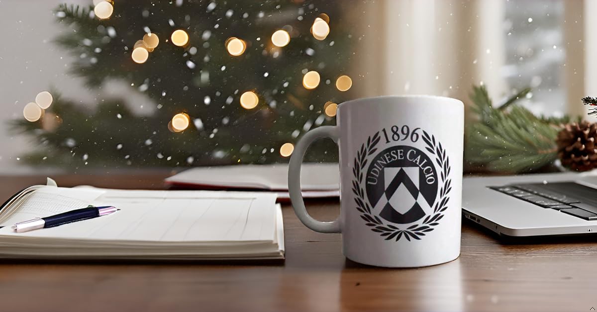 Udinese Calcio 1896 Mug ufficiale Udinese Calcio, Bianco