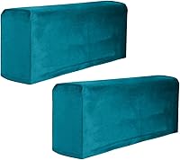 Vista 14 de Garneck 2 fundas de tela elástica para reposabrazos antideslizantes, de elastano, para sillón reclinable, protector de muebles, color beige