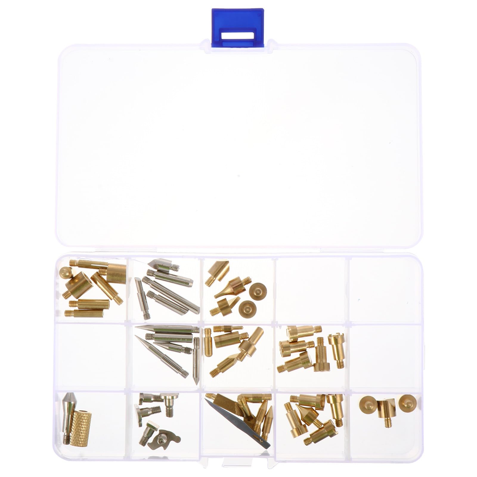 Kit para quemar madera de aleación dorada con puntas para pirograbado y soldadura artesanal