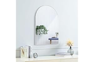 16x24 Inch Embellished Mirror with Arch Frame