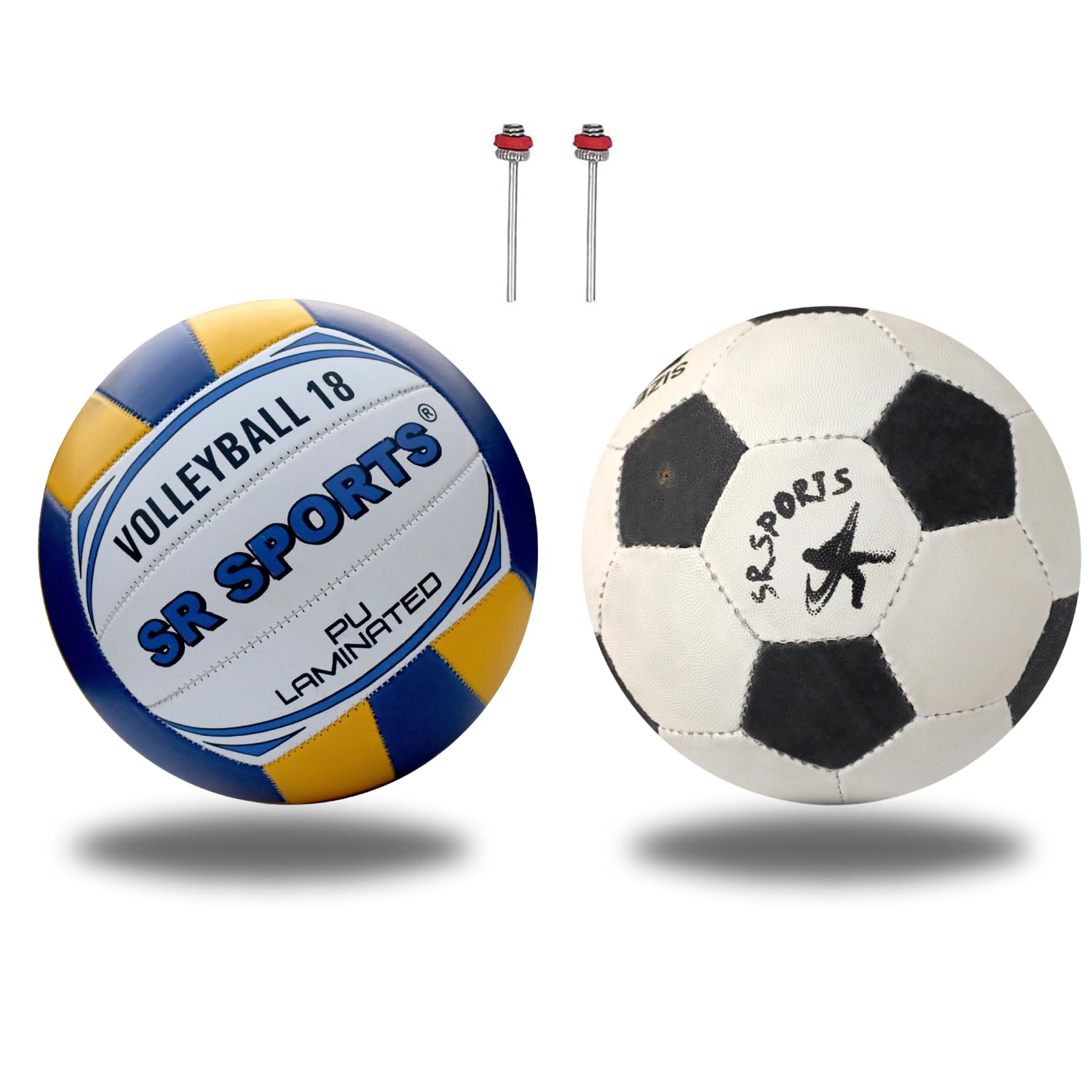 Volleyball & Football Combo with 2 Needles | Durable Sports Set for Training, Matches & Recreational Play | Ideal for Indoor & Outdoor Games-picture-34