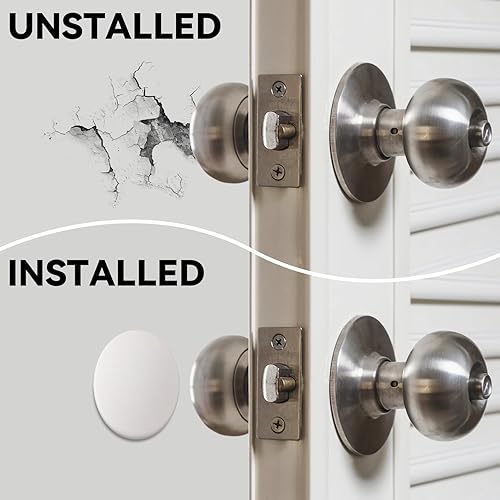 Miniatura 3 de JULBEAR Protector de pared para tope de puerta, 20 topes de pared con fuerte adhesivo trasero, silencioso, amortiguador, silicona absorbente,