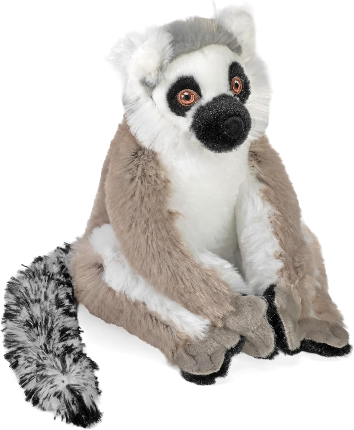 WILD REPUBLIC Cuddlekins Eco Ring Tailed Lemur, Stuffed Animal, 12 Inches, Plush Toy, Fill is Spun Recycled Water Bottles, Eco Friendly