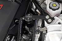 Vista 3 de J&L Oil Separator Co. 3.0 Separador de aceite compatible con Camaro LT1 2016-2024 lado del conductor (negro)