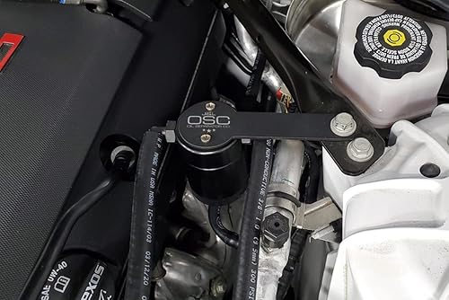 Miniatura 3 de J&L Oil Separator Co. 3.0 Separador de aceite compatible con Camaro LT1 2016-2024 lado del conductor (negro)