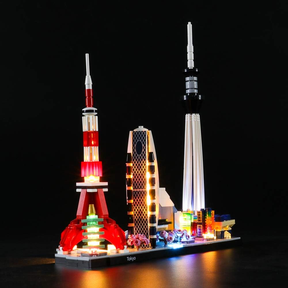 LIGHTAILING Light Set for (Architecture Tokyo) Building Blocks Model - Led Light kit Compatible with Lego 21051(NOT Included The Model)