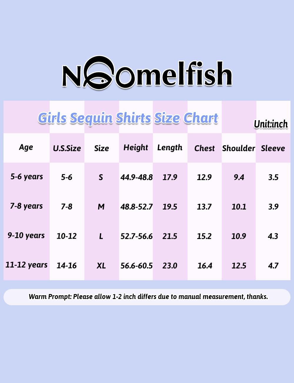 Noomelfish Mädchen Kurzarm Pailletten Shirts Party Glitzer Sparkly Tops Bluse (5–12 Jahre)