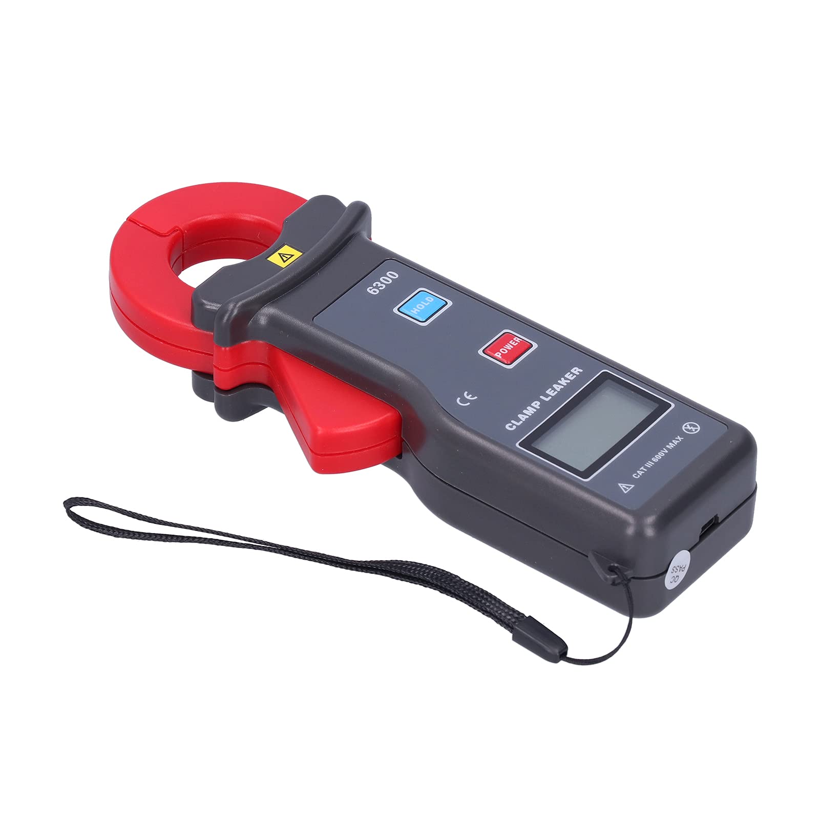 ETCR 6300 Probador de Corriente Pinza Amperimétrica, Pinza Amperimétrica de Alta Precisión Medidor de Corriente de Fuga Multímetro 0 MA‑60 A Tamaño de Abrazadera 25 Mm × 30 Mm