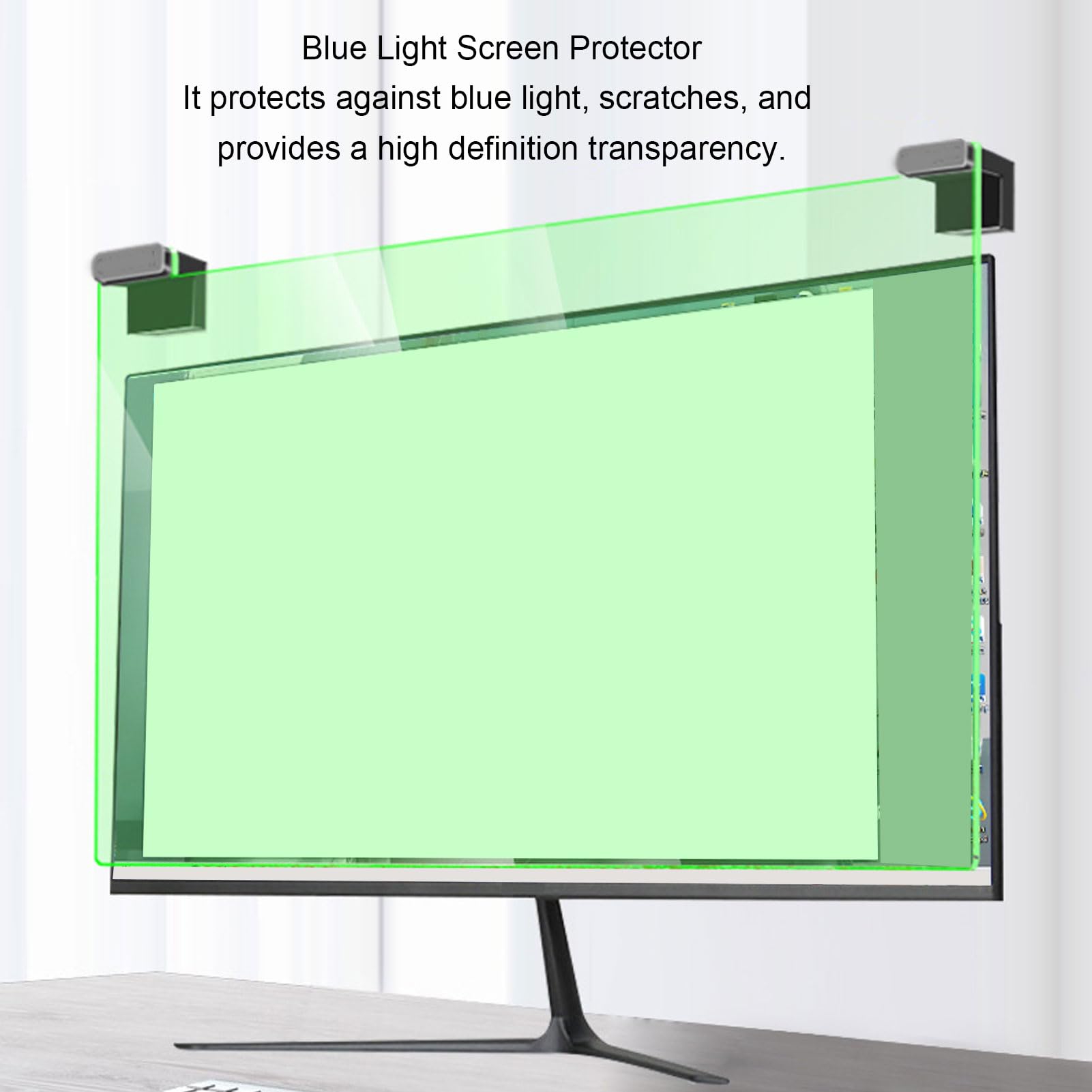 SENECESLI Schermo di Privacy del Computer da 24 Pollici, Scudo Privacy Bagliori di Luce Anti -blu Rimovibile, Protezione per gli Occhi Filtro Privacy Monitor per Computer, Film di Blocco