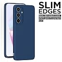 Pikkme Samsung Galaxy A35 5G Back Cover Camera Protection Shockproof Soft Matte Silicone Back Case for Samsung Galaxy A35 5G (Blue) gallery image
