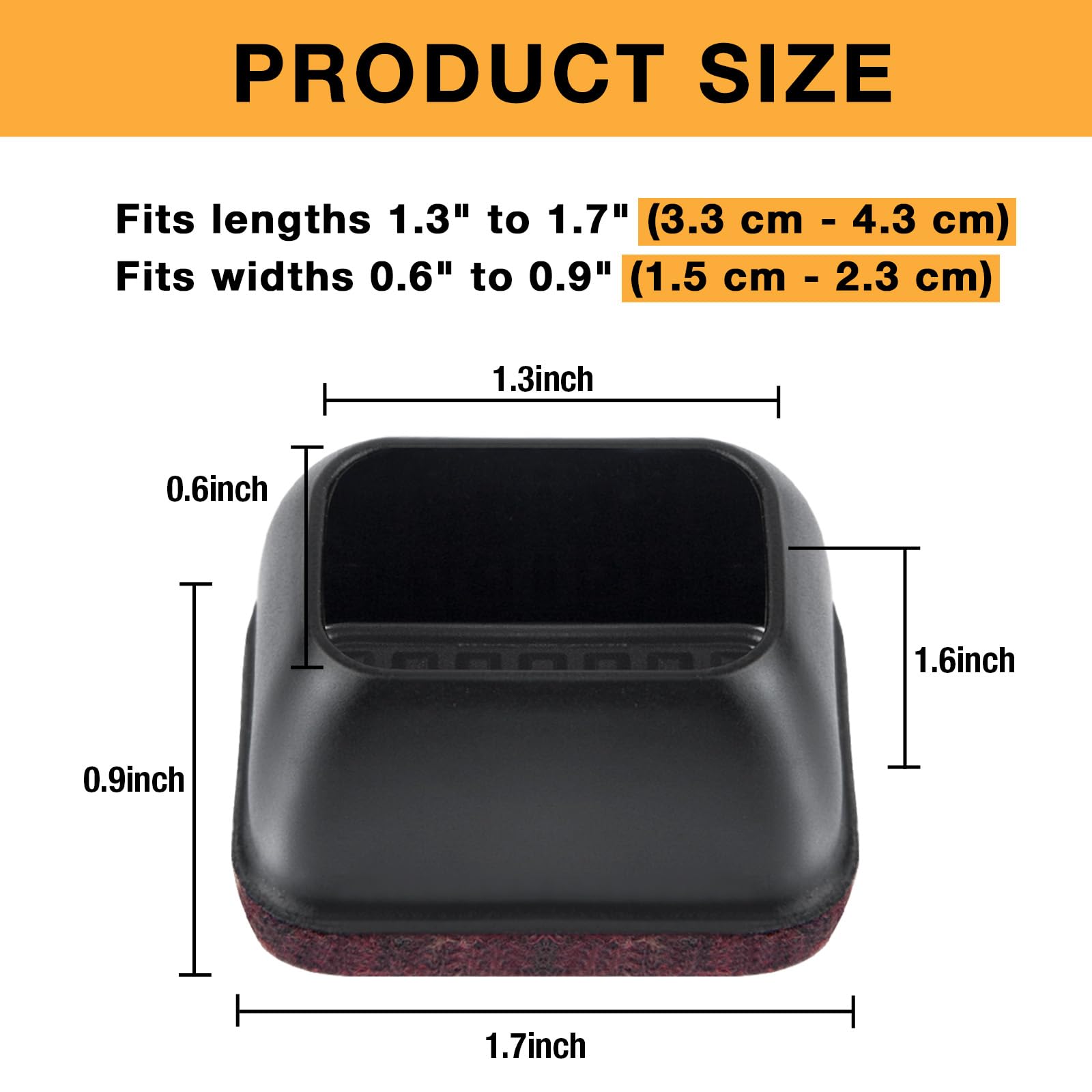 32 protectores rectangulares para patas de silla, protectores de silicona para patas de silla para suelos de madera dura, cubierta de patas de silla de alta elasticidad para silla, mesa, escritorio,