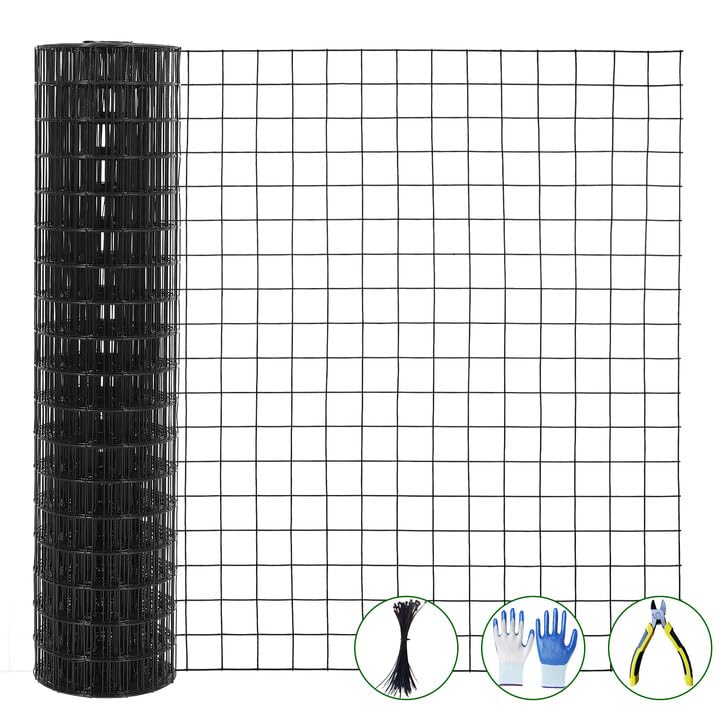 2inchx2inch 36inx50ft 16 Gauge, Chicken Wire Fence Wire Mesh Fence Galvanized Steel Poultry Netting Garden Fence Tree Guard Wire Fence Rolls Hardware Cloth for Yard Vegetable Plant Protection