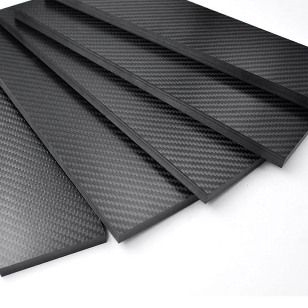 1pcs 3K Carbon-Faser-Blatt-Stärke 0.2-6mm Hochfestes Carbon-Faser-Brett-Carbon-Streifen-Carbon-Flachstreifen (Color : 3.0x24x600mm)