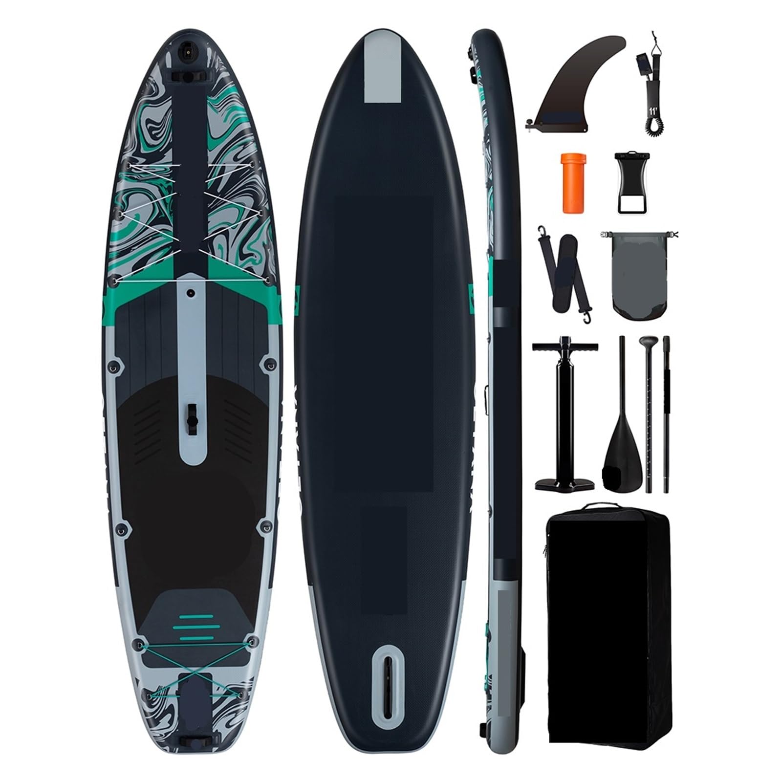 Wasserdichtes aufblasbares Paddle-Board, 11'6'x35'x6', Standstil, Wassersport, mit Angelzubehör SUB