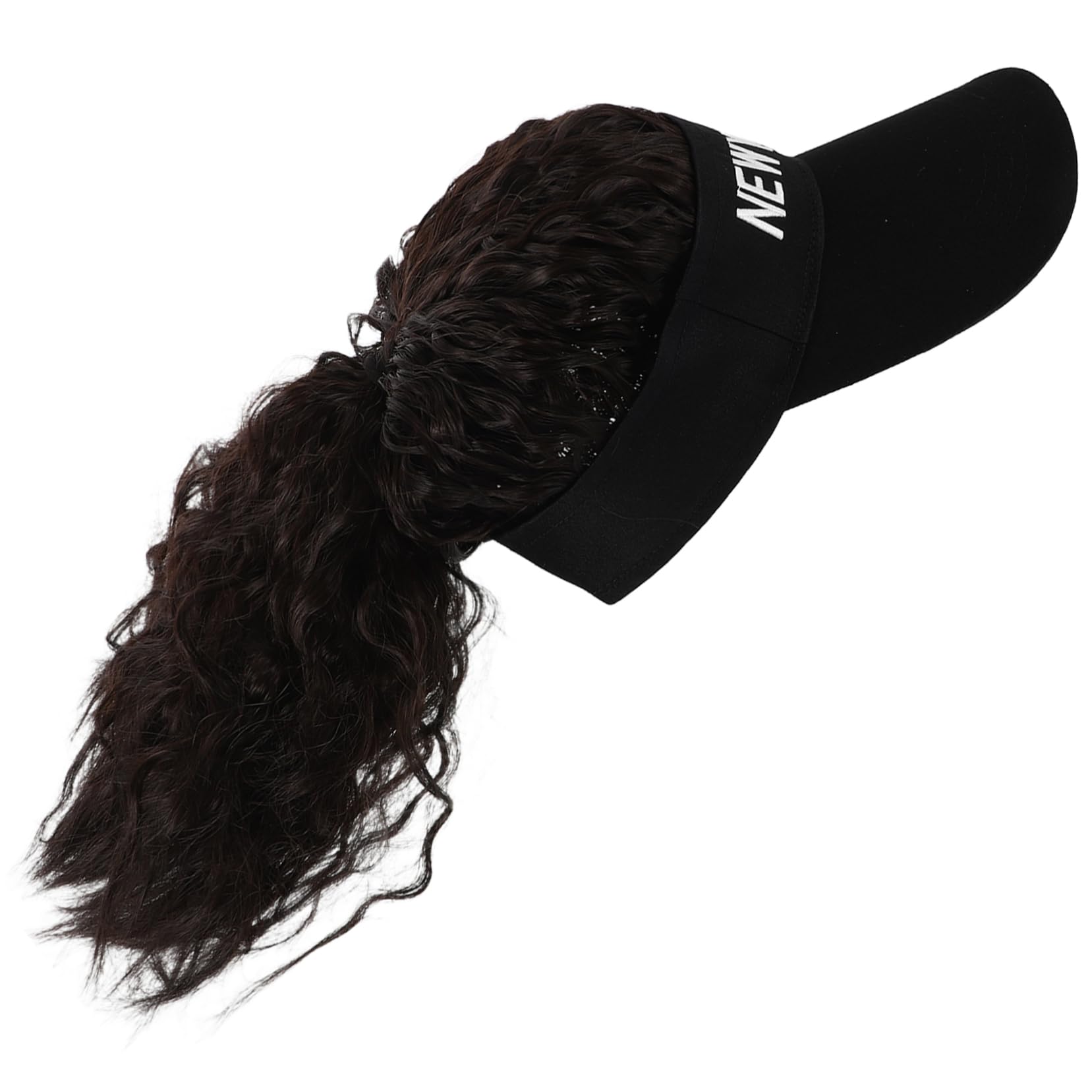 Gogogmee Stylish Curly Synthetic Ponytail Cap for Women Realistic Short Hair Extension for Casual and Special Occasions for Outdoor Activities and Fashion Experimentation