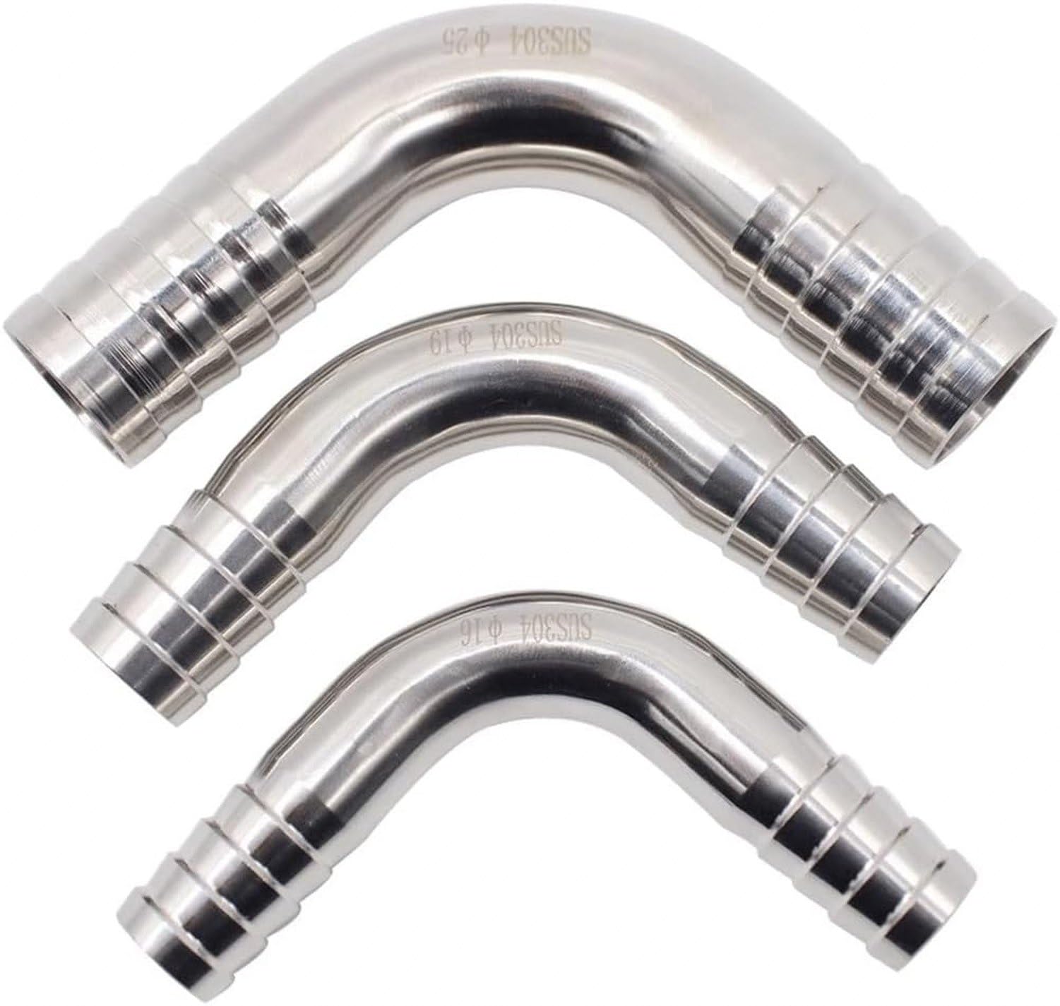 Codo Elbow Acero Inoxidable 304 Grado 90 Tubo Jardín, 57mm, 57mm