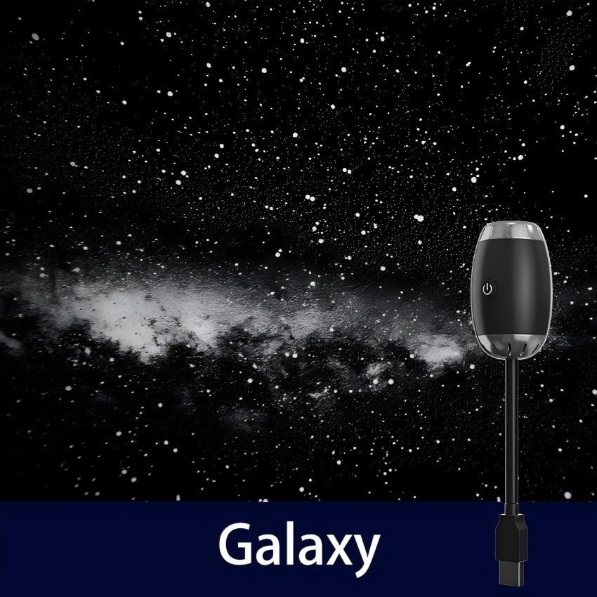 Image of CLOUDSALE Milky Way Star Projector Night Light - Portable Projection Lamp for Car, Camping, Travel & Bedroom Decoration