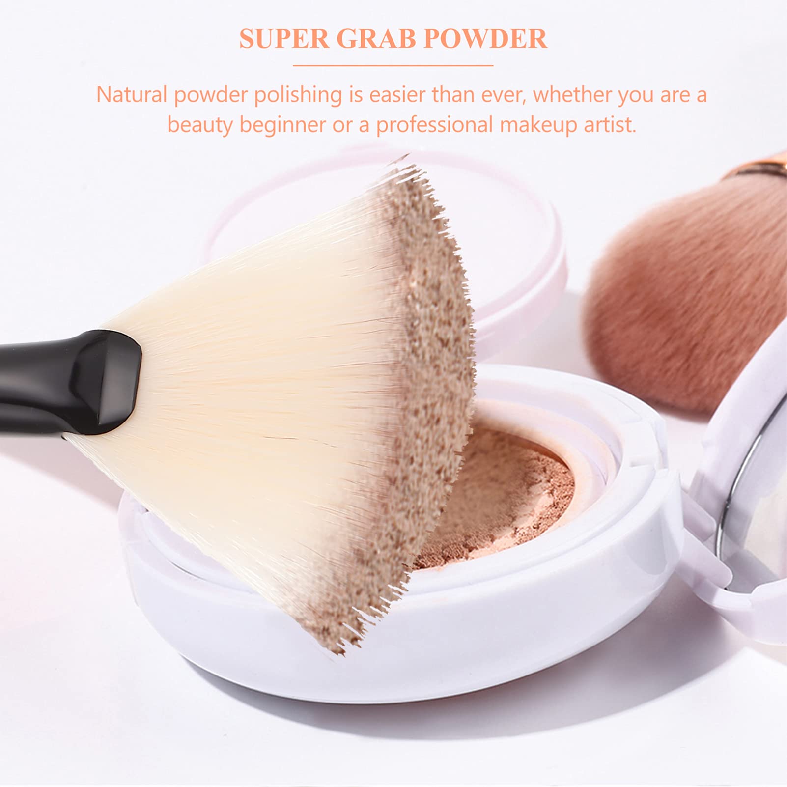 36 pinceles de maquillaje en forma de abanico, pincel de maquillaje, pincel de belleza en forma de abanico, aplicador para herramienta, cepillo para, cepillo de tratamiento de la