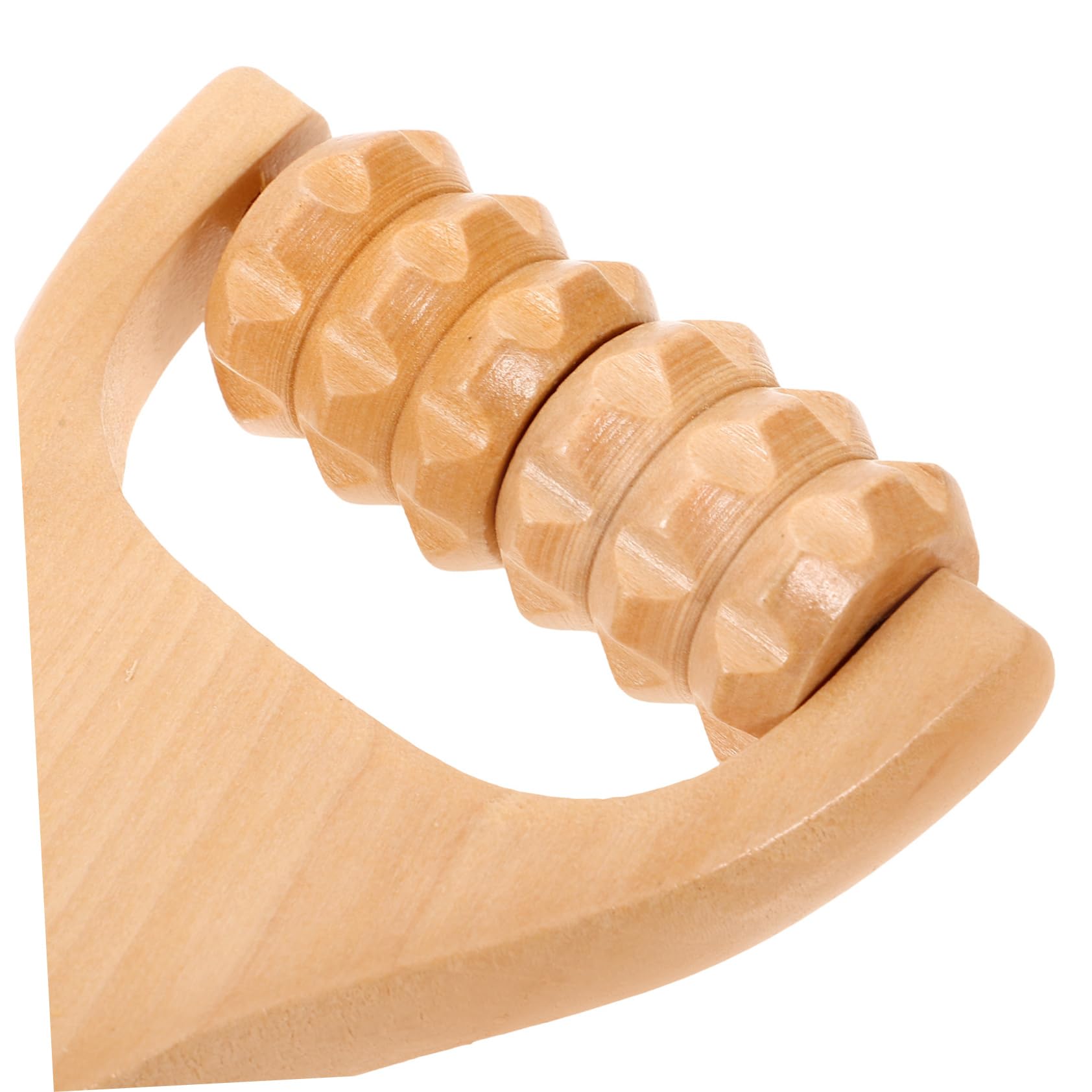 Rodillo Masajeador Facial Rodillo De Masaje Muscular Madera Natural Pies Manos Músculos