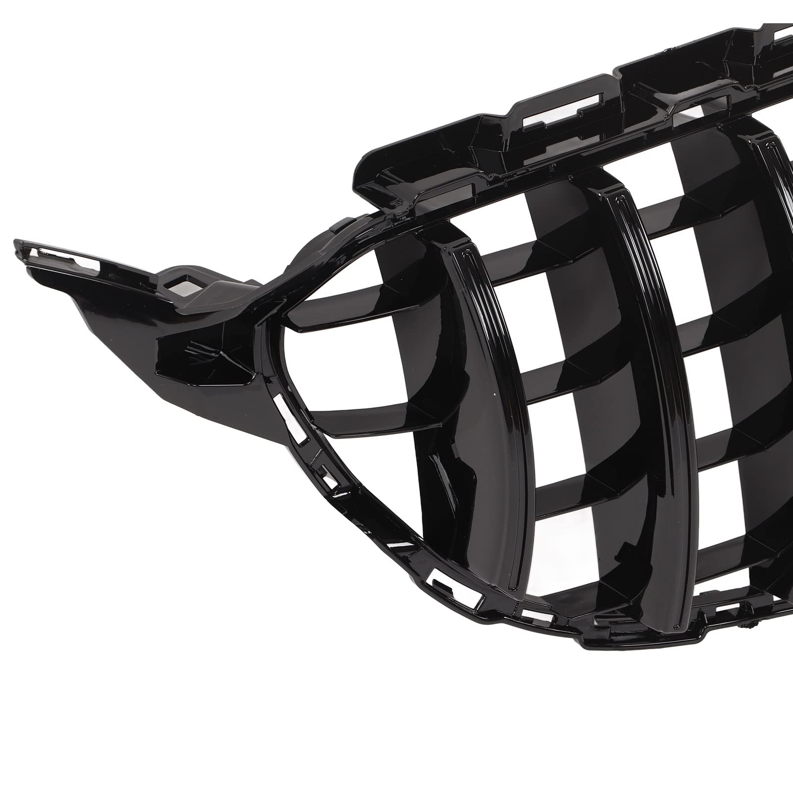 Aramox dla Panamericana GT Style Maskownica z Siatkową Maskownicą Zamiennik dla C Klasa W205 C205 Przed Liftingiem 2015-2018(pełna czerń)