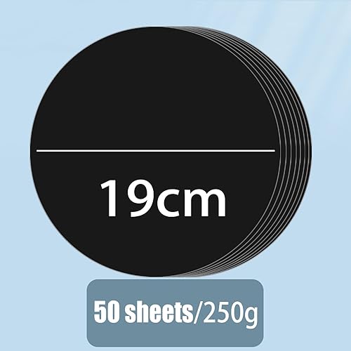 Miniatura 9 de 50 piezas de papel de cartulina blanca, cartulina gruesa de 3.9 pulgadas, círculos de papel de construcción para artes y manualidades infantiles, 50