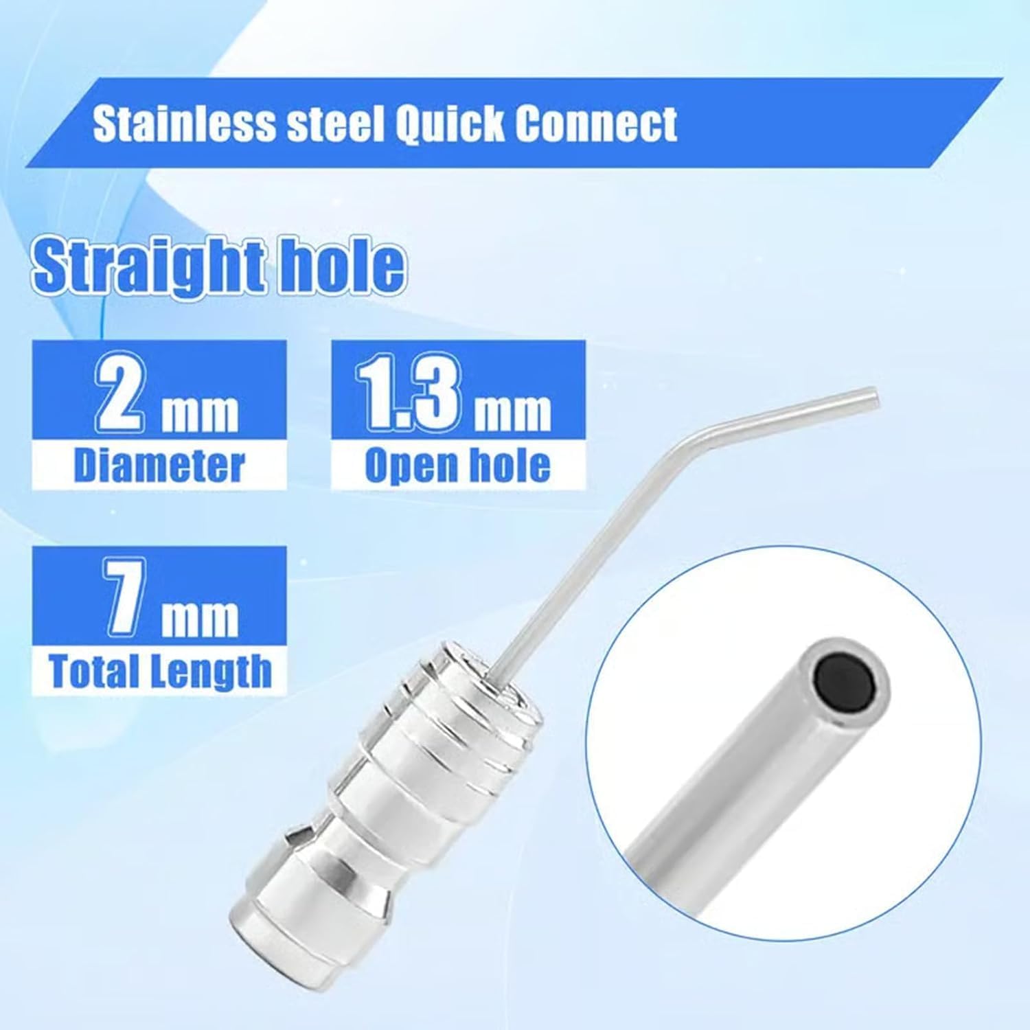 Heavy Duty Hose High-Pressure Washer Spray Nozzle Kit for Drum Washing Machine & AC 4 Pack Straight/Side Spray Nozzles 7cm & 22.5cm 40° Tips 1-2GPM, Quick Connect Hot Water Heater Flush Kit (6Pack)
