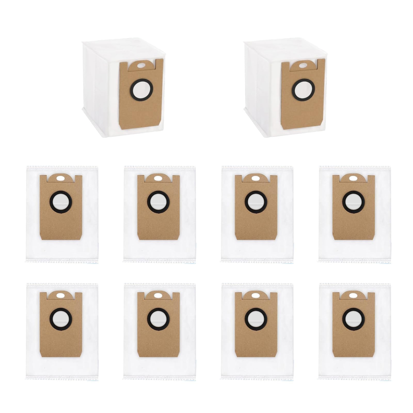 Photo 1 of 10 Pack Disposable Large Capacity Replacement Dust Bags Compatible with Tikom L8000 Plus/Medion X20 SW+ MD 11415 Robot Vacuum Bag Accessories Parts