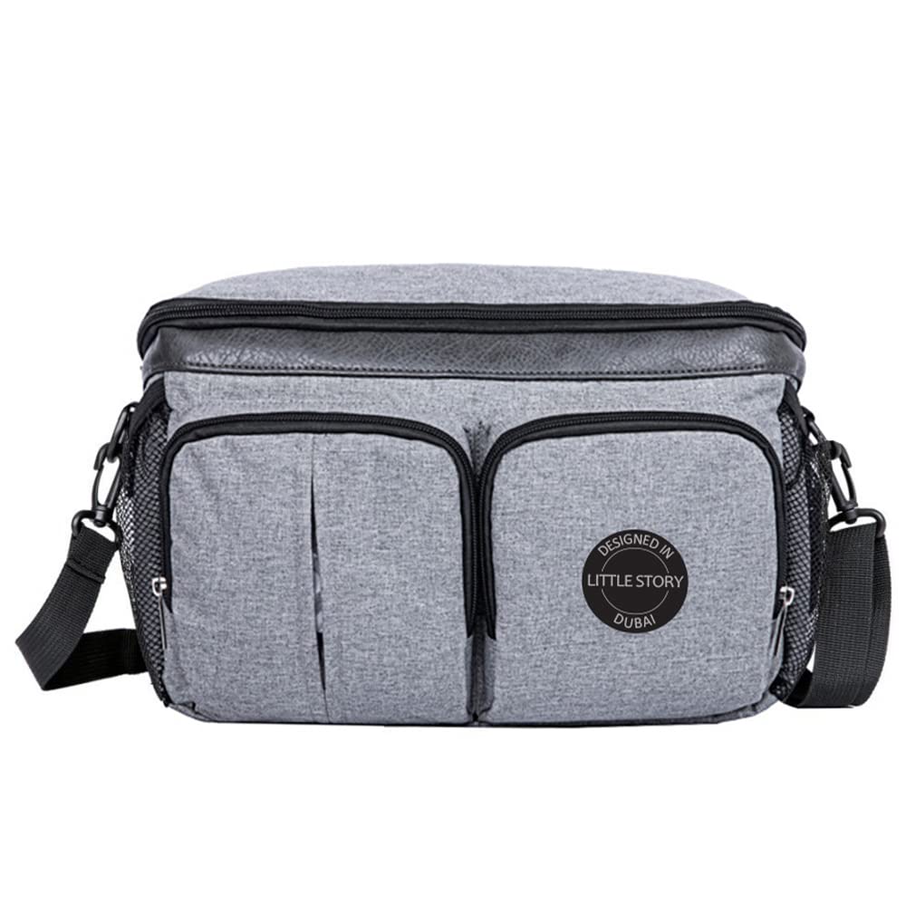 Little Story Stroller Organizer Travel Bag-Grey
