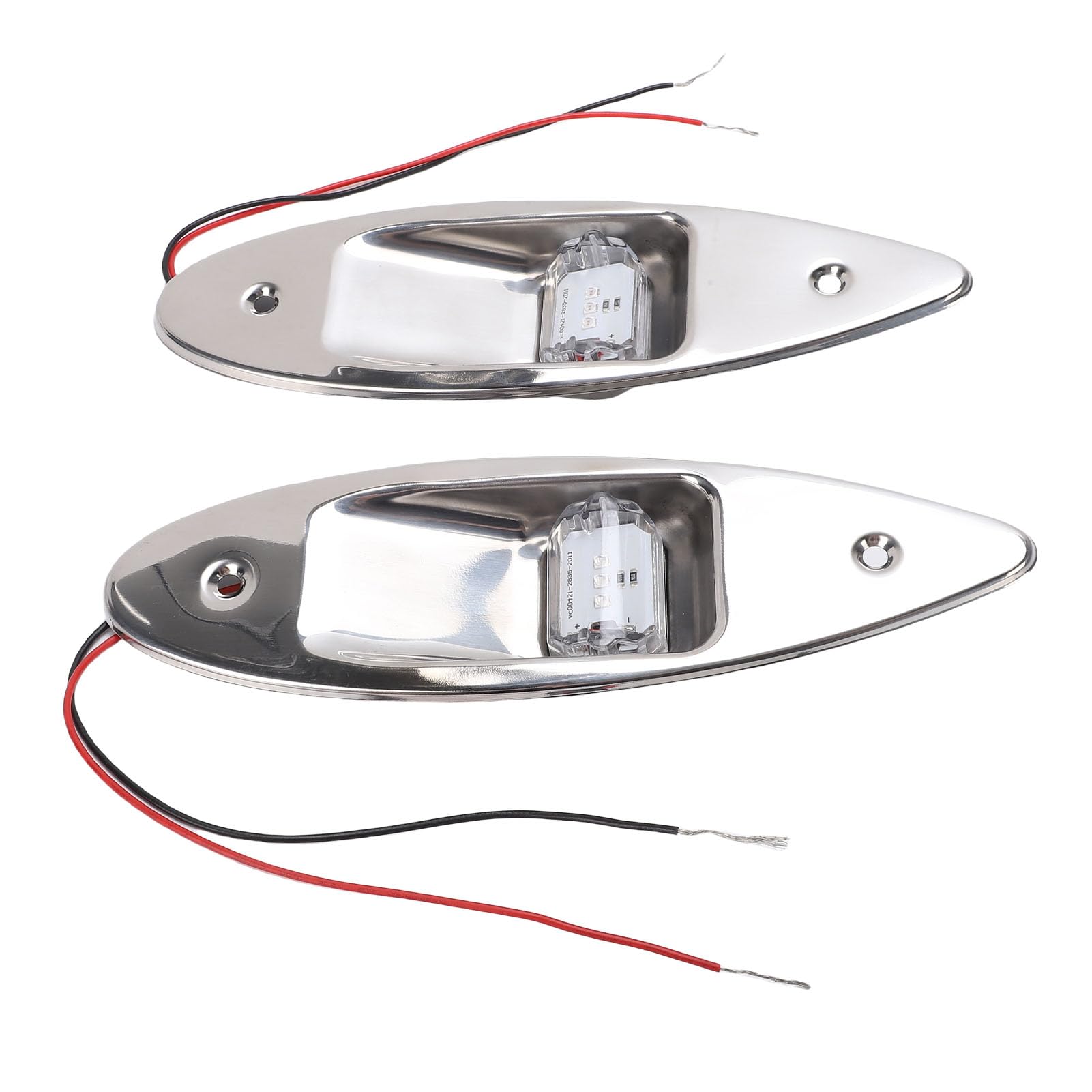 Alomejor Czerwone Zielone światło Nawigacyjne Światło Dziobowe łodzi ze Stali Nierdzewnej 1 W Czerwone 1 W Zielone IP67 Wodoodporne LED 120 Stopni Marine Boat do łodzi Jachtowej