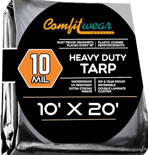 Lona de alto desempeño de policarbonato de 10 mil impermeable con protección UV de color platanegro NegroPlateado