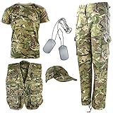 Unisex Kombat UK Explorer Kit - Traje de camuflaje para niños , Multicolor (British Terrain Pattern), 11 - 12 años