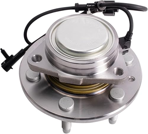 Miniatura 1367 de TRQ - Juego de conjunto de rodamiento y cubo de rueda trasera y delantera (2 piezas)