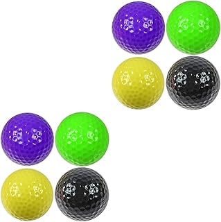 INOOMP 8 Pcs Yellow Accessories Golf Accesories Indoor Golf Balls Soft Practice Balls Indoor Practice Balls Practice Balls Bulk Training Ball Non-porous Ball Hollow Ball With The Ball