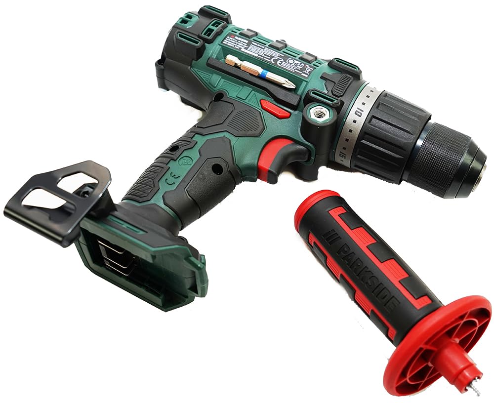 HEADNMORE® Bundle Parkside PSBSA 20 - Taladro atornillador inalámbrico (20 V, incluye llavero HEADNMORE® 1 batería de 4 Ah)