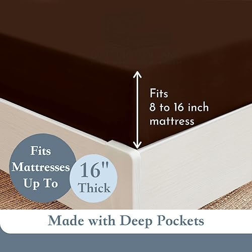 Miniatura 96 de Sábanas extra largas de tamaño individual XL para dormitorio, sábanas de microfibra súper suave, ropa de cama de lujo de hotel, sábanas de Azul