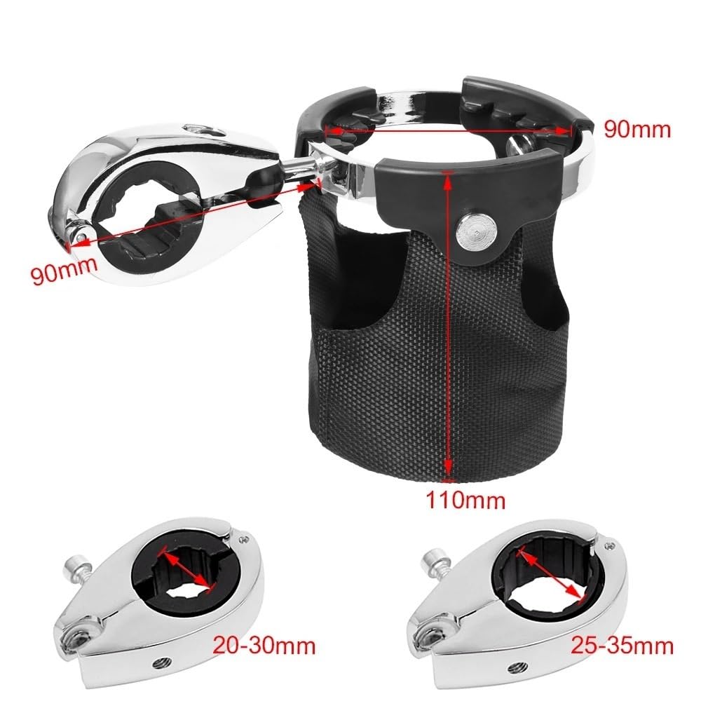 Becherhalter Motorrad Universal Motorrad Tasse Halter Lenker Unterstützung Wasser Getränke Flasche Für Motorrad/Fahrrad Zubehör