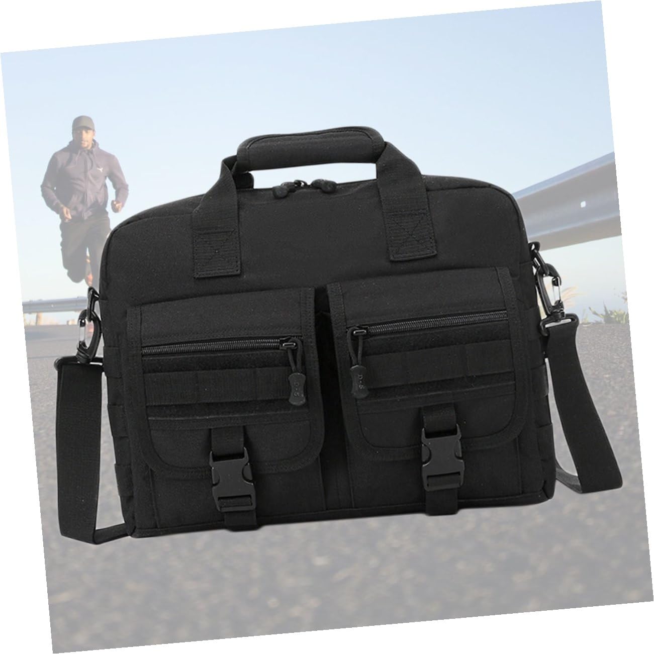 GALPADA Borsa Tracolla in Nylon Mimetico per Laptop Tasche Multiple per Cellulare e Auricolari Design Semplice e Pratico